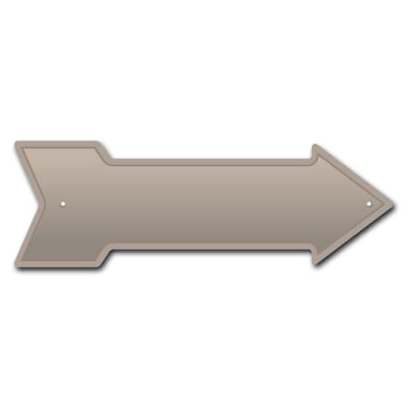 Signmission Tan Arrow Sign Funny Home Decor 24in Wide P-ARROW8-999582